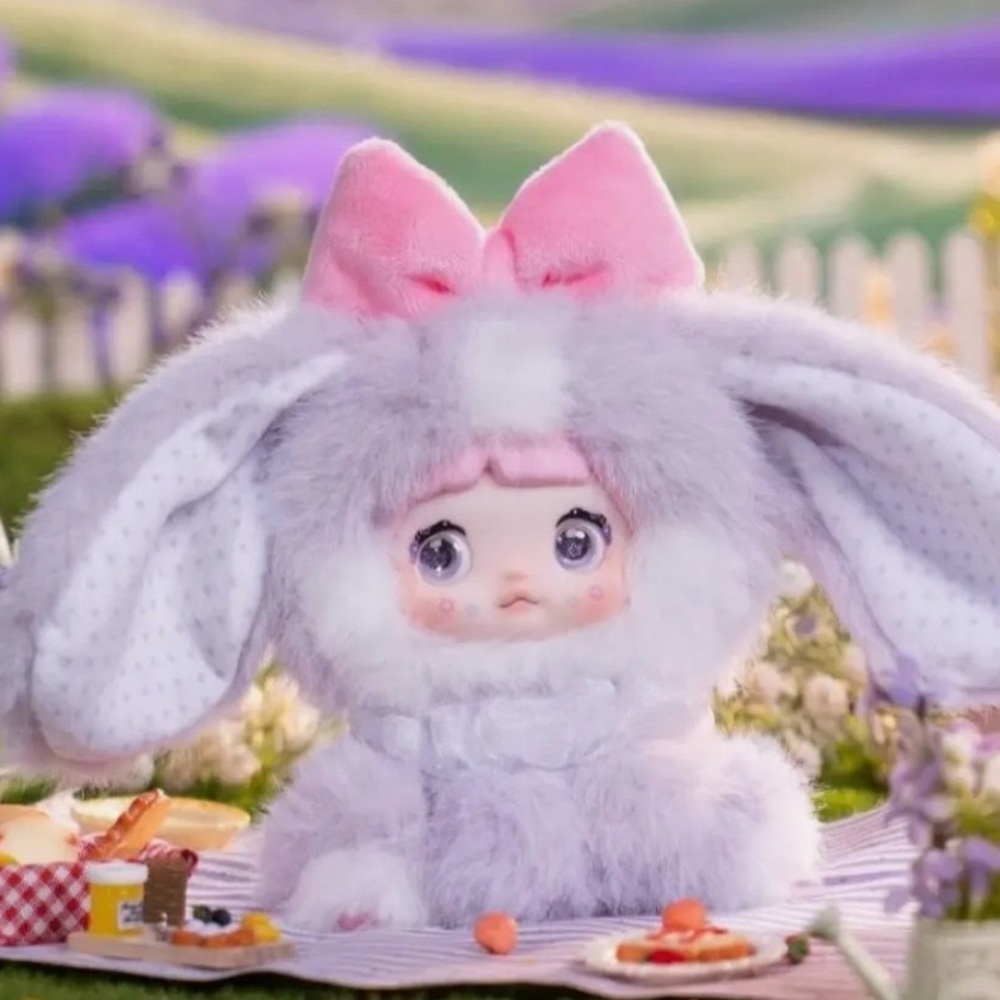 Taro Paste Bunny Nommi Sitting Zoo Series Small Plush - Picture 2 of 5
